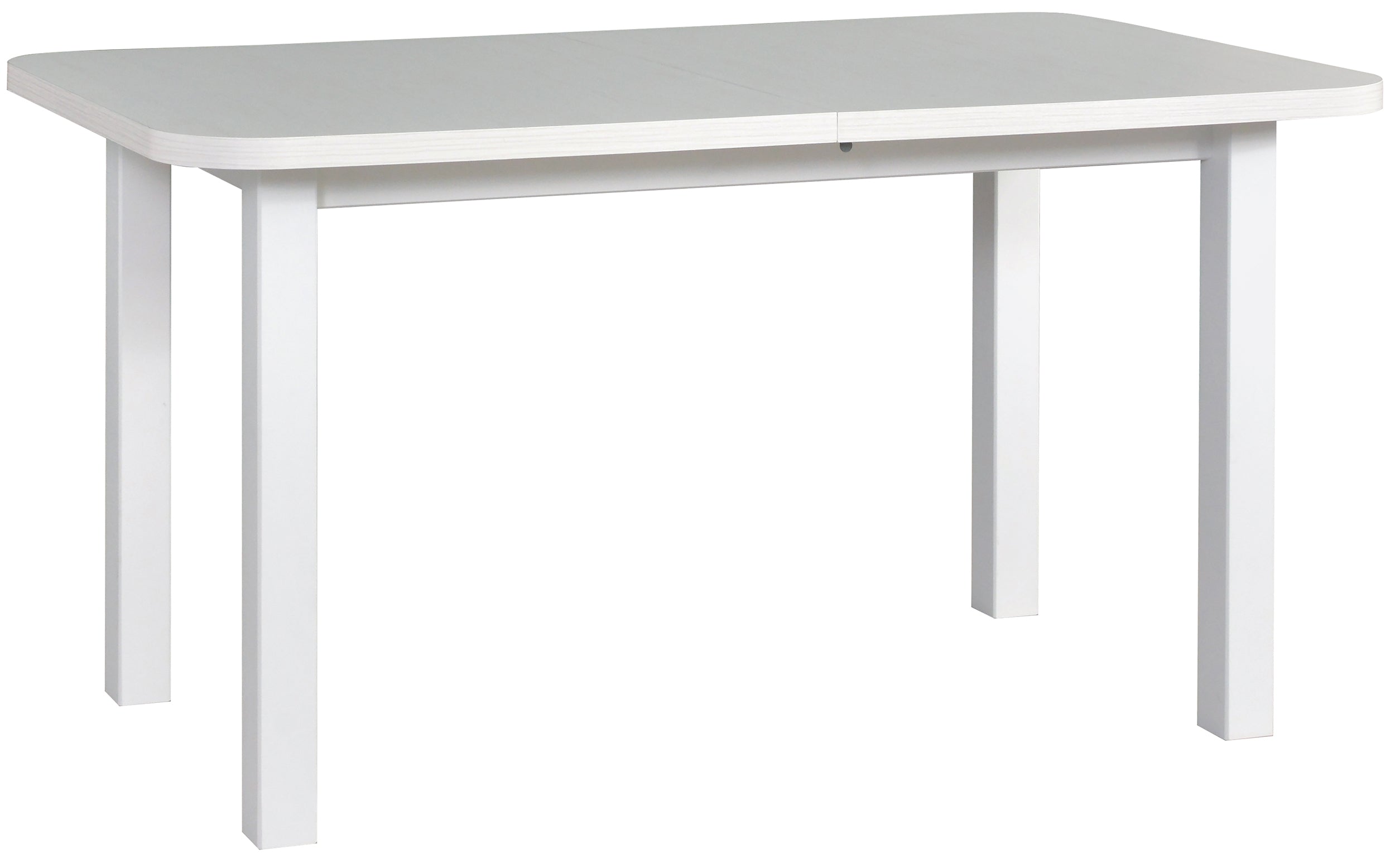 Ausziehbarer Esstisch aus Holz Reeveli 140-180x80 cm weiß