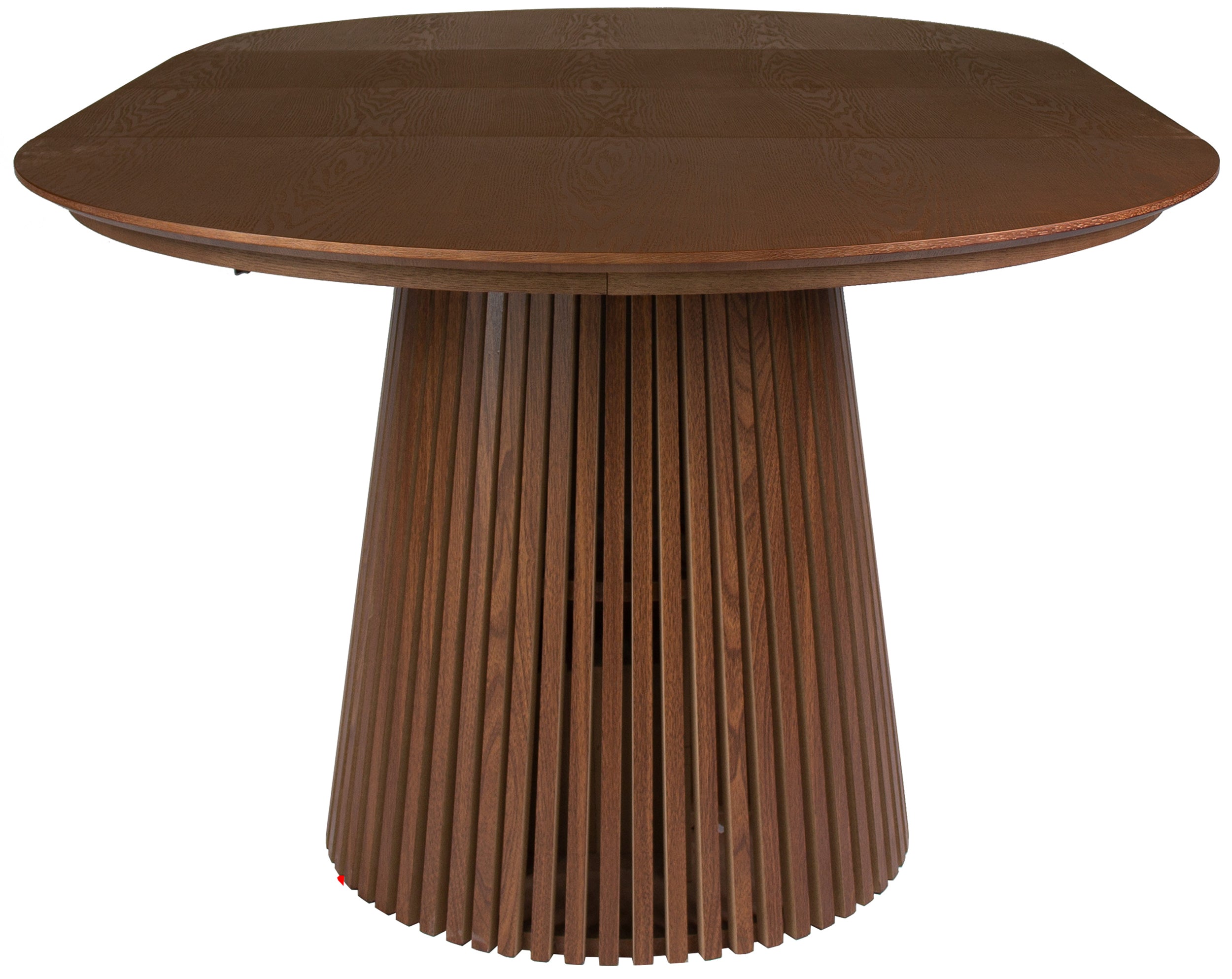 Ausziehbarer Tisch Formisty 120-200x120 cm Lamellen Nussbaum