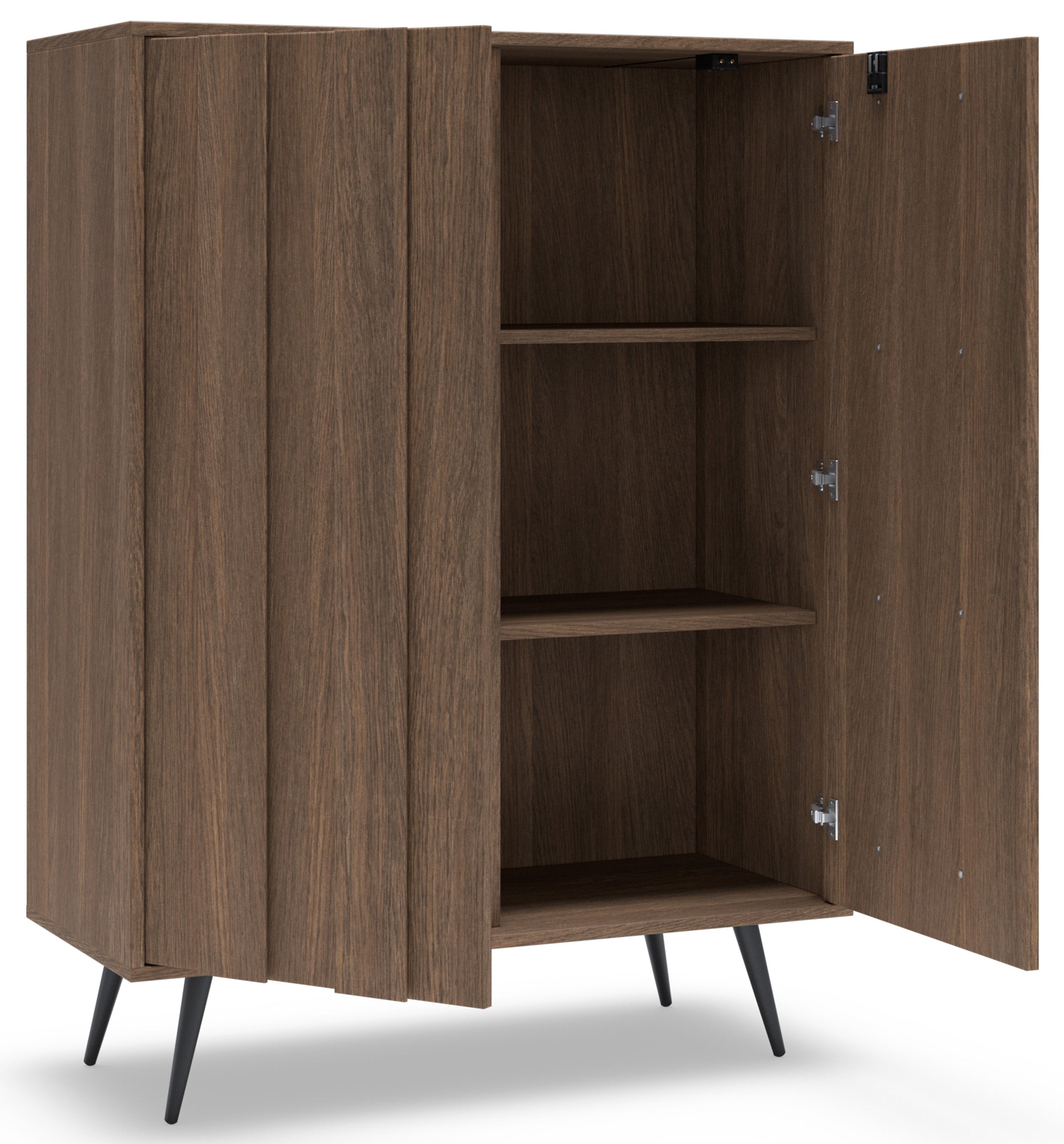 Zweiturige Kommode Amaro mit LED-Beleuchtung, 94 cm, Eiche Dunin