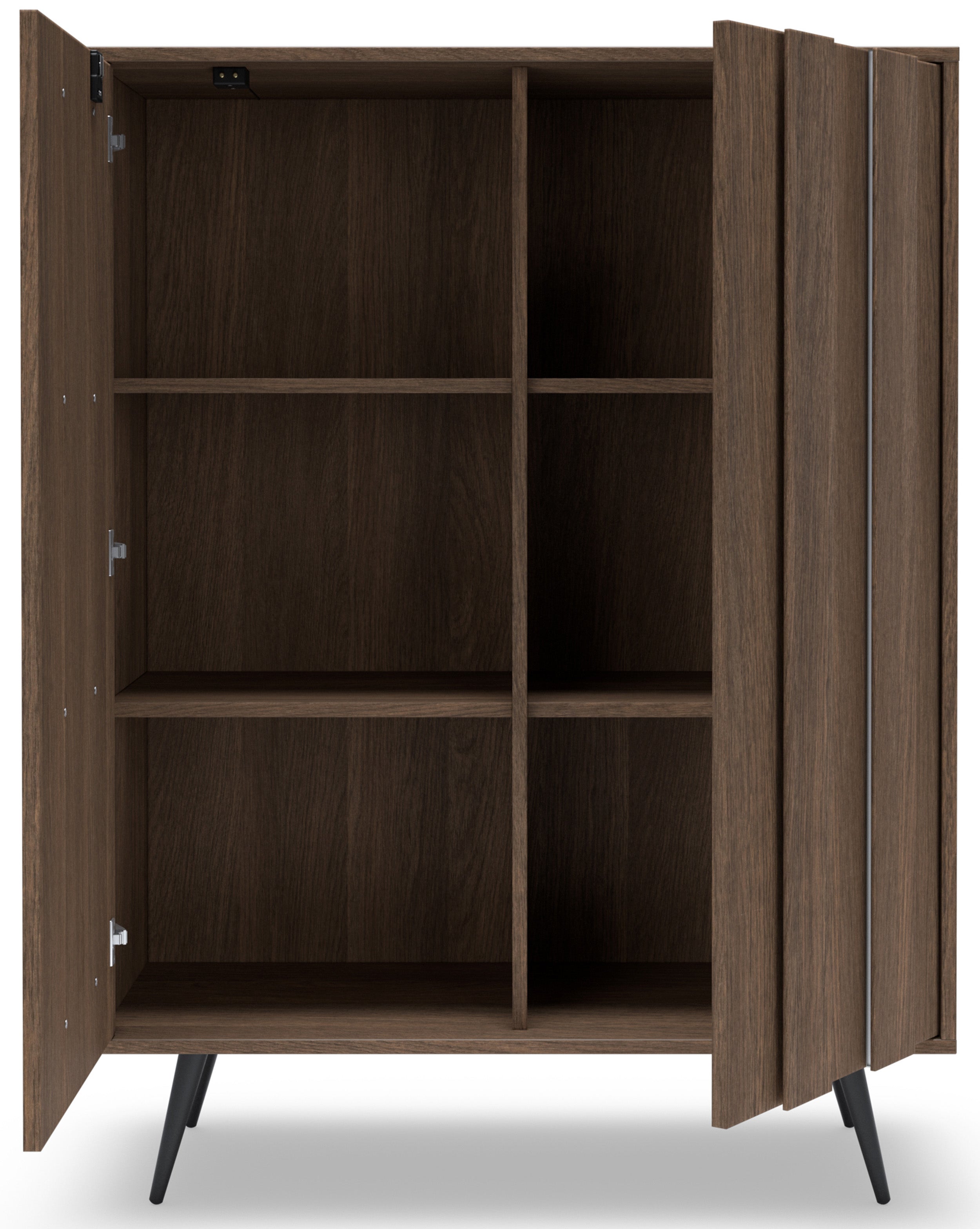 Zweiturige Kommode Amaro mit LED-Beleuchtung, 94 cm, Eiche Dunin