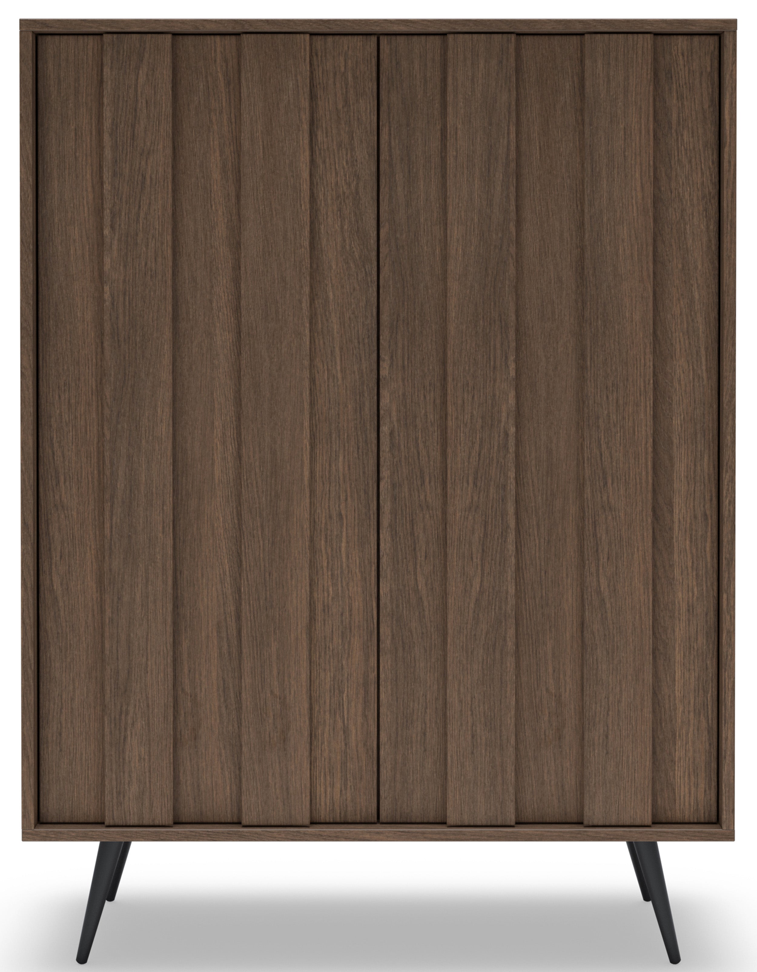 Zweiturige Kommode Amaro mit LED-Beleuchtung, 94 cm, Eiche Dunin
