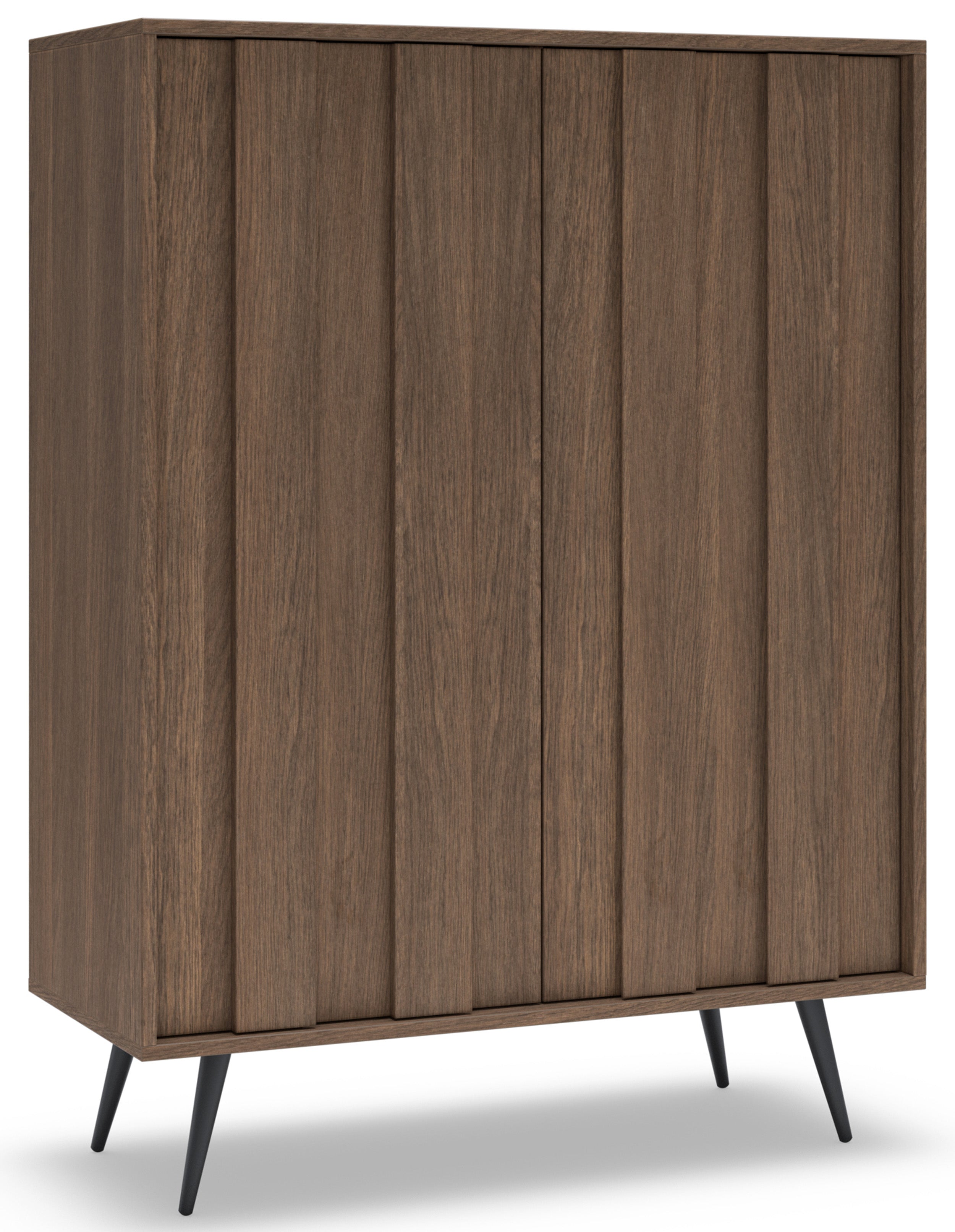 Zweiturige Kommode Amaro mit LED-Beleuchtung, 94 cm, Eiche Dunin
