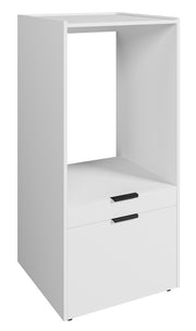 Waschmaschinenschrank Andiamo mit Schublade und Regal, weiß