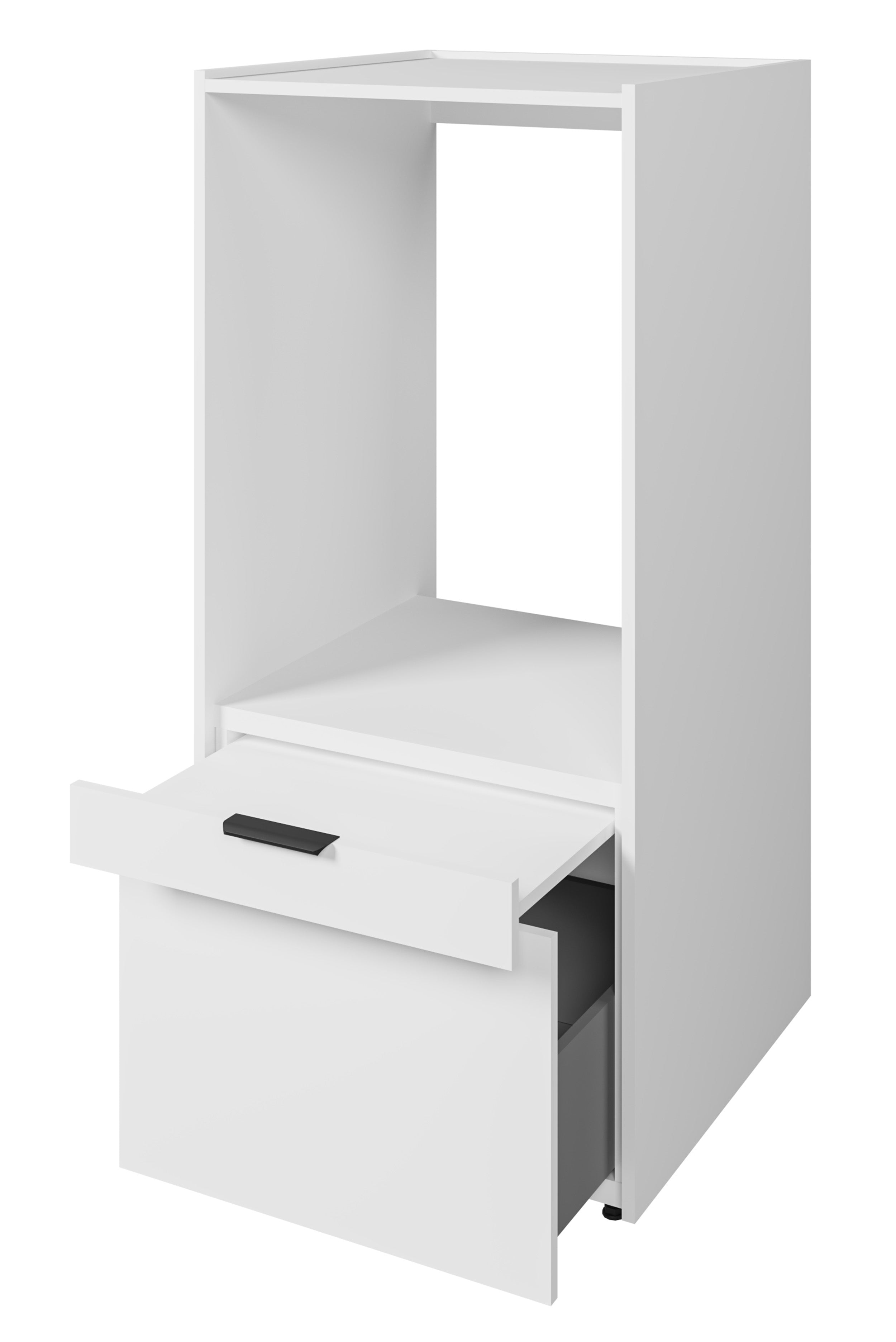 Waschmaschinenschrank Andiamo mit Schublade und Regal, weiß