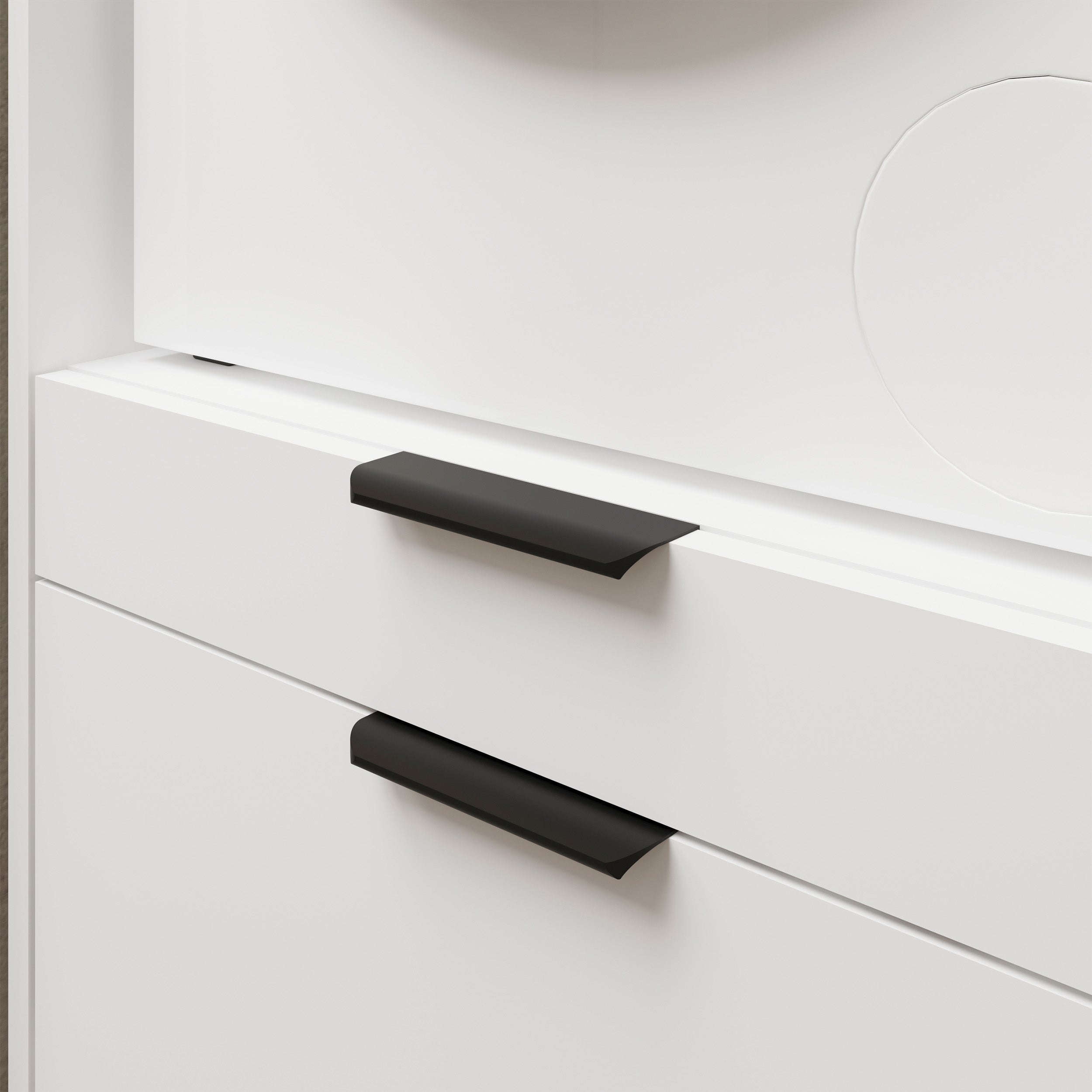 Waschmaschinenschrank Andiamo mit Schublade und Regal, weiß