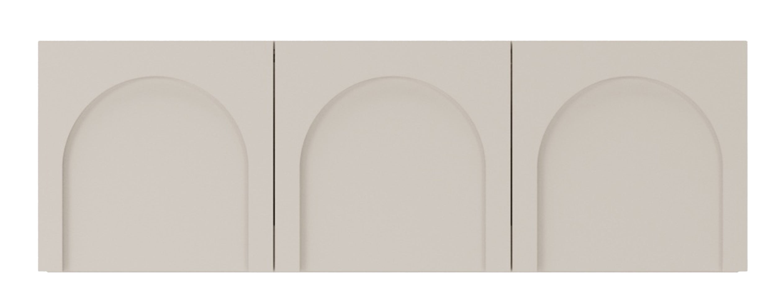 TV-Schrank Arkadia, dreitürig, mit gefrästen Fronten, 150 cm, Kaschmir