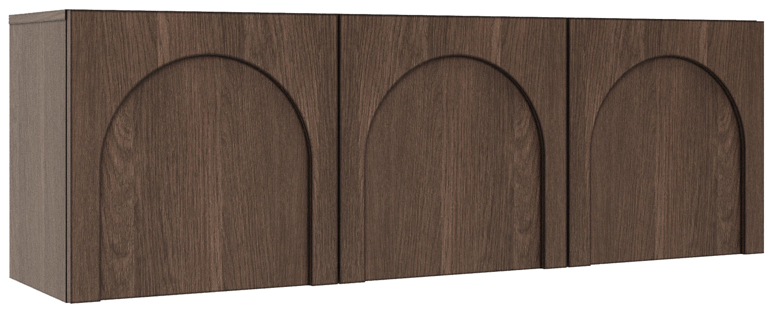Drehtüriger TV-Schrank Arkadia mit gefrästen Fronten 150 cm Dunin-Eiche