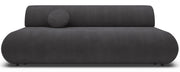 Dreisitziges ausklappbares Sofa Armone in Graphit Chenille