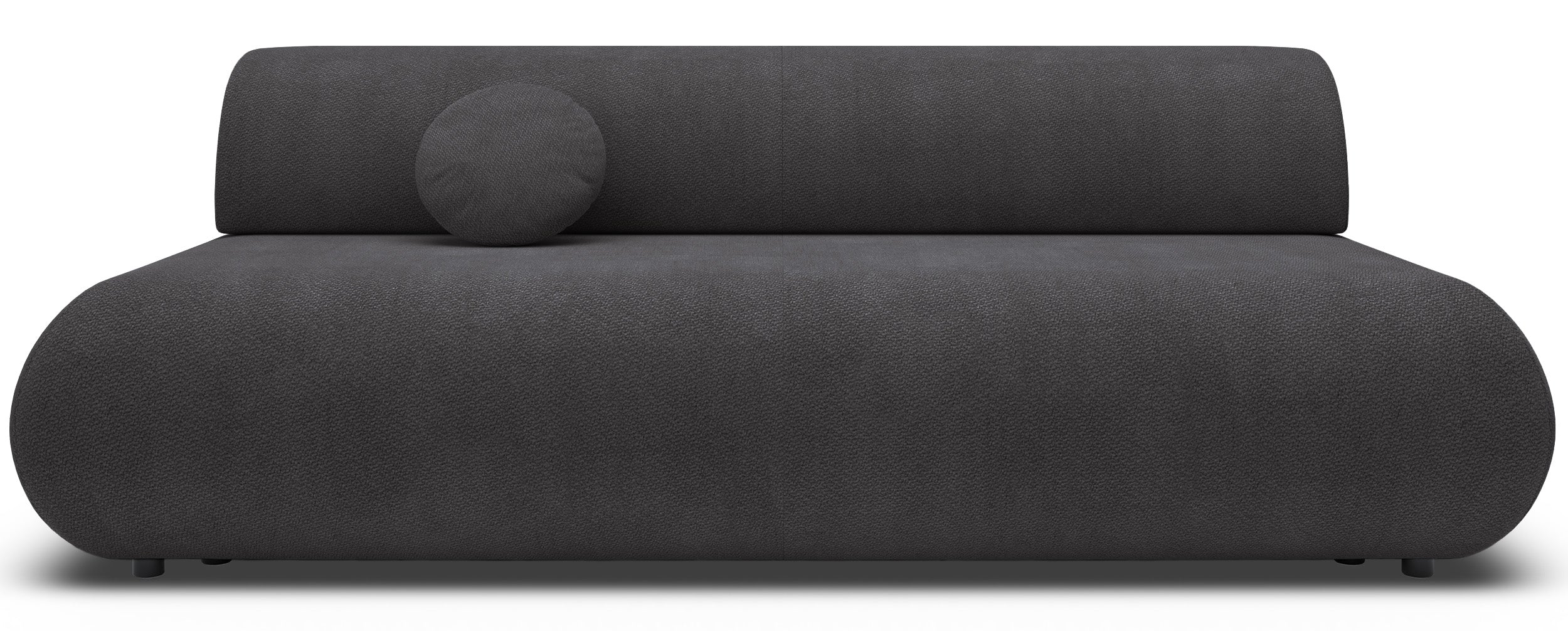 Dreisitziges ausklappbares Sofa Armone in Graphit Chenille