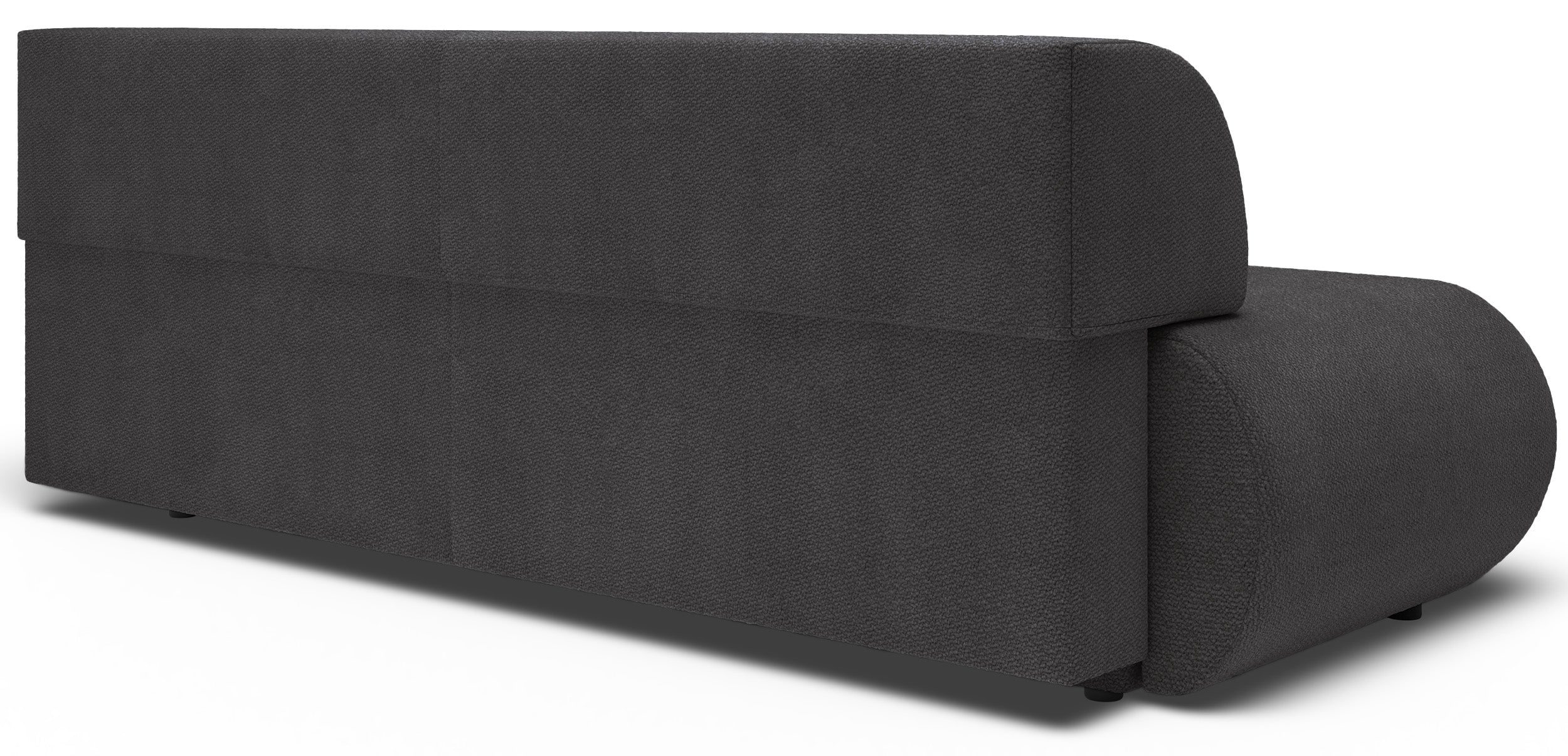 Dreisitziges ausklappbares Sofa Armone in Graphit Chenille