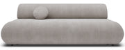 Dreisitziges ausklappbares Sofa Armone in Hellgrau Chenille