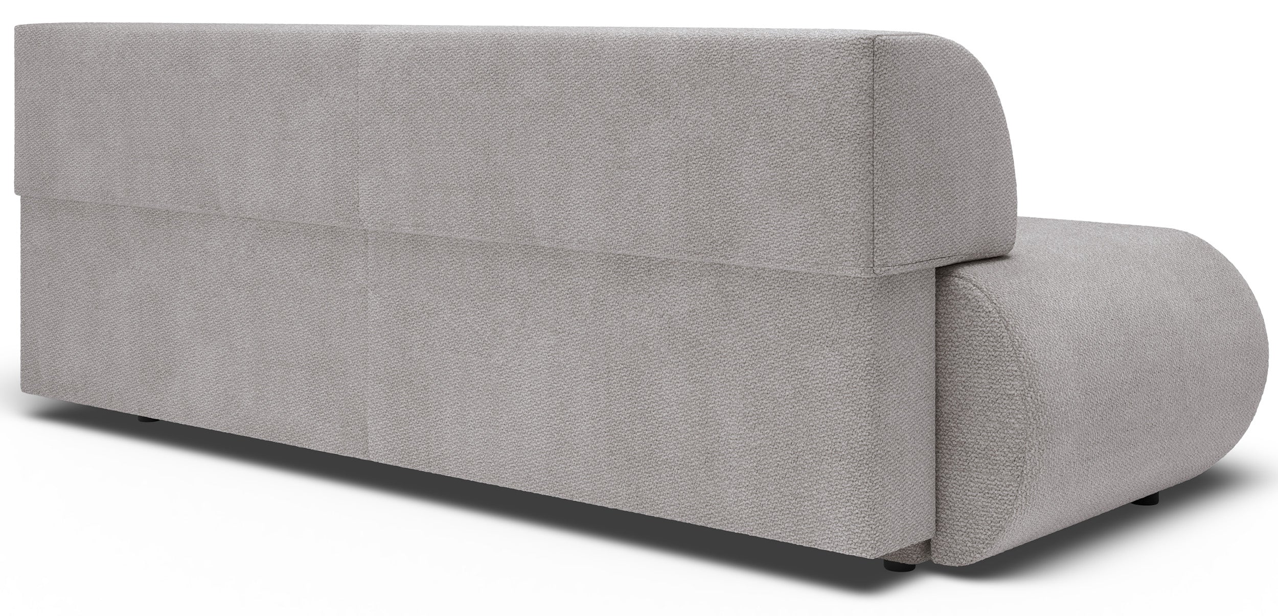 Dreisitziges ausklappbares Sofa Armone in Hellgrau Chenille