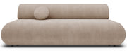 Dreisitziges ausklappbares Sofa Armone in Beige, Chenille