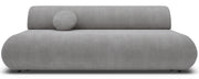 Dreisitziges ausklappbares Sofa Armone in grauem Chenille