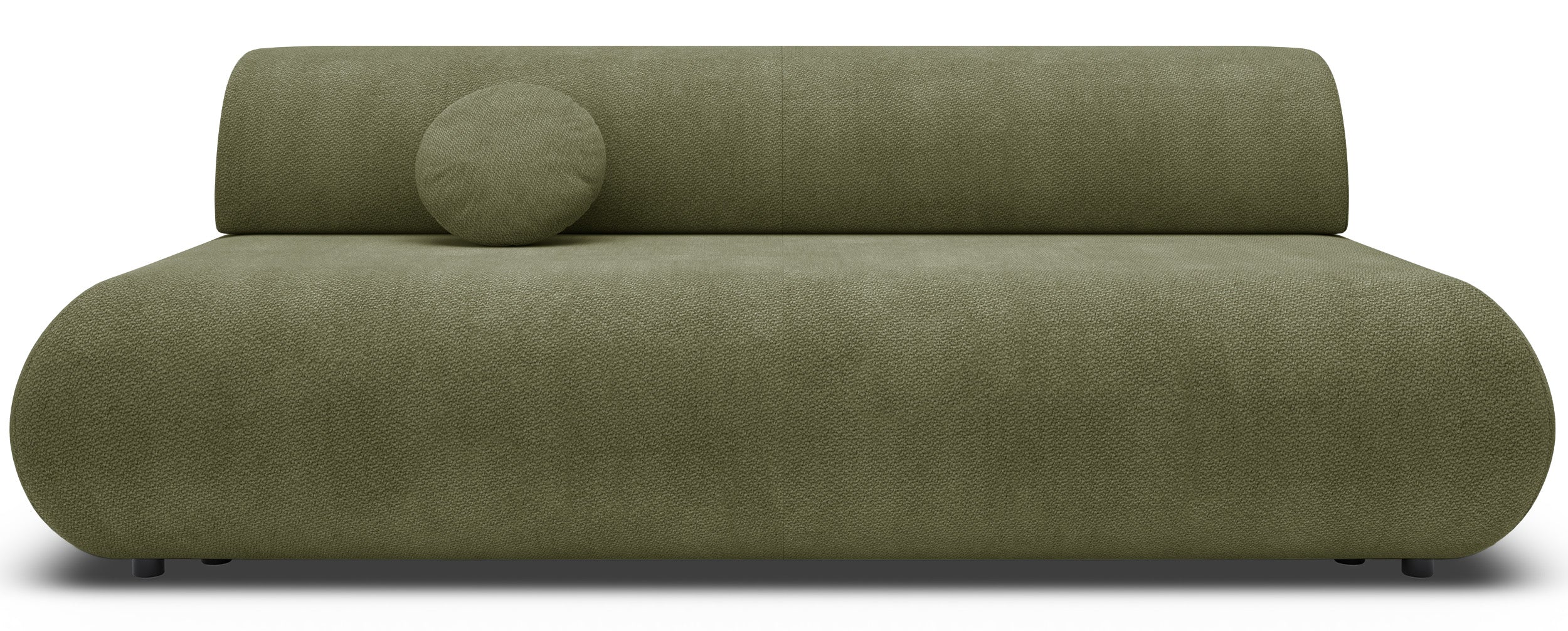 Drei-Sitzer-Schlafsofa Armone in Olivgrün Chenille