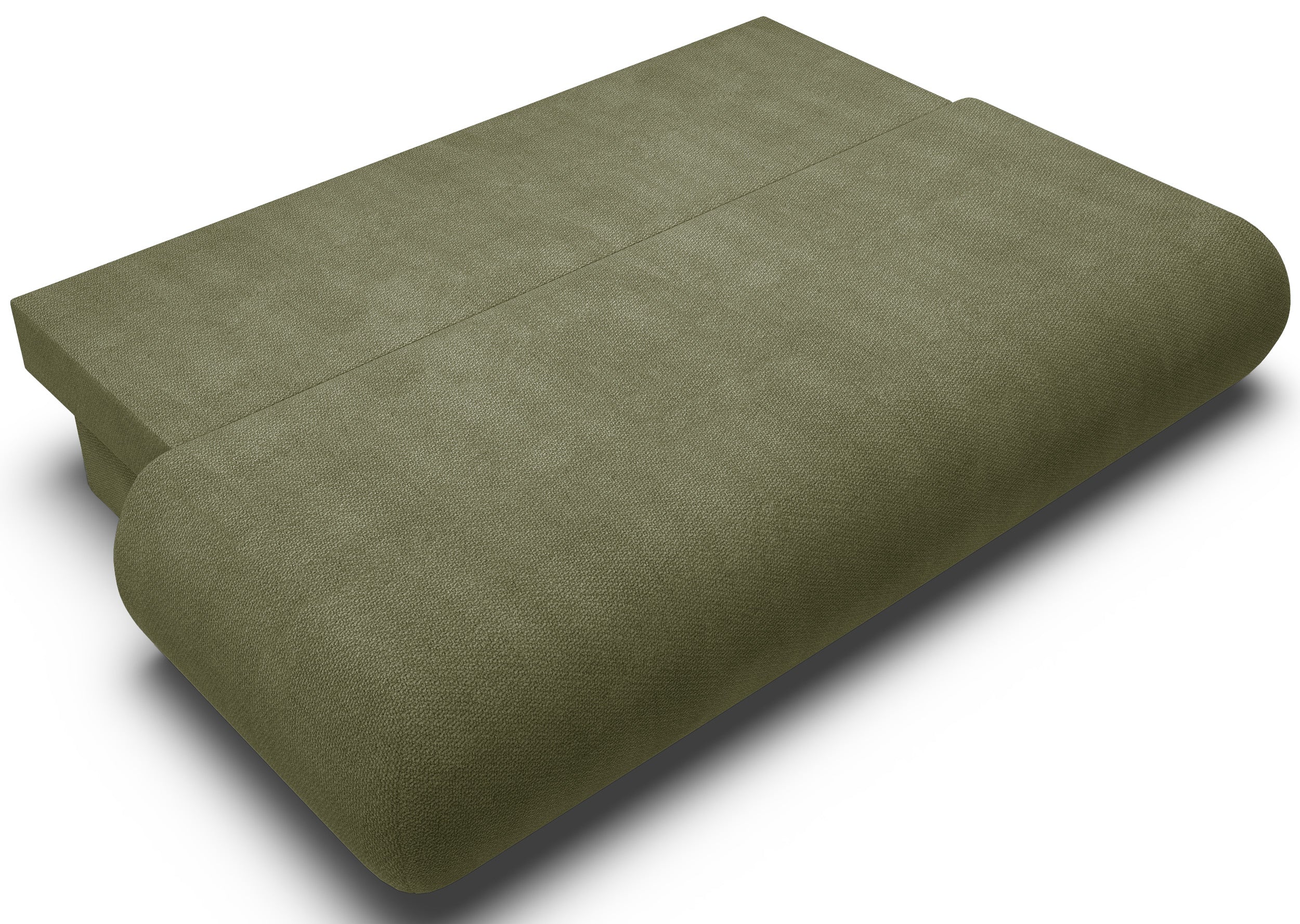 Drei-Sitzer-Schlafsofa Armone in Olivgrün Chenille