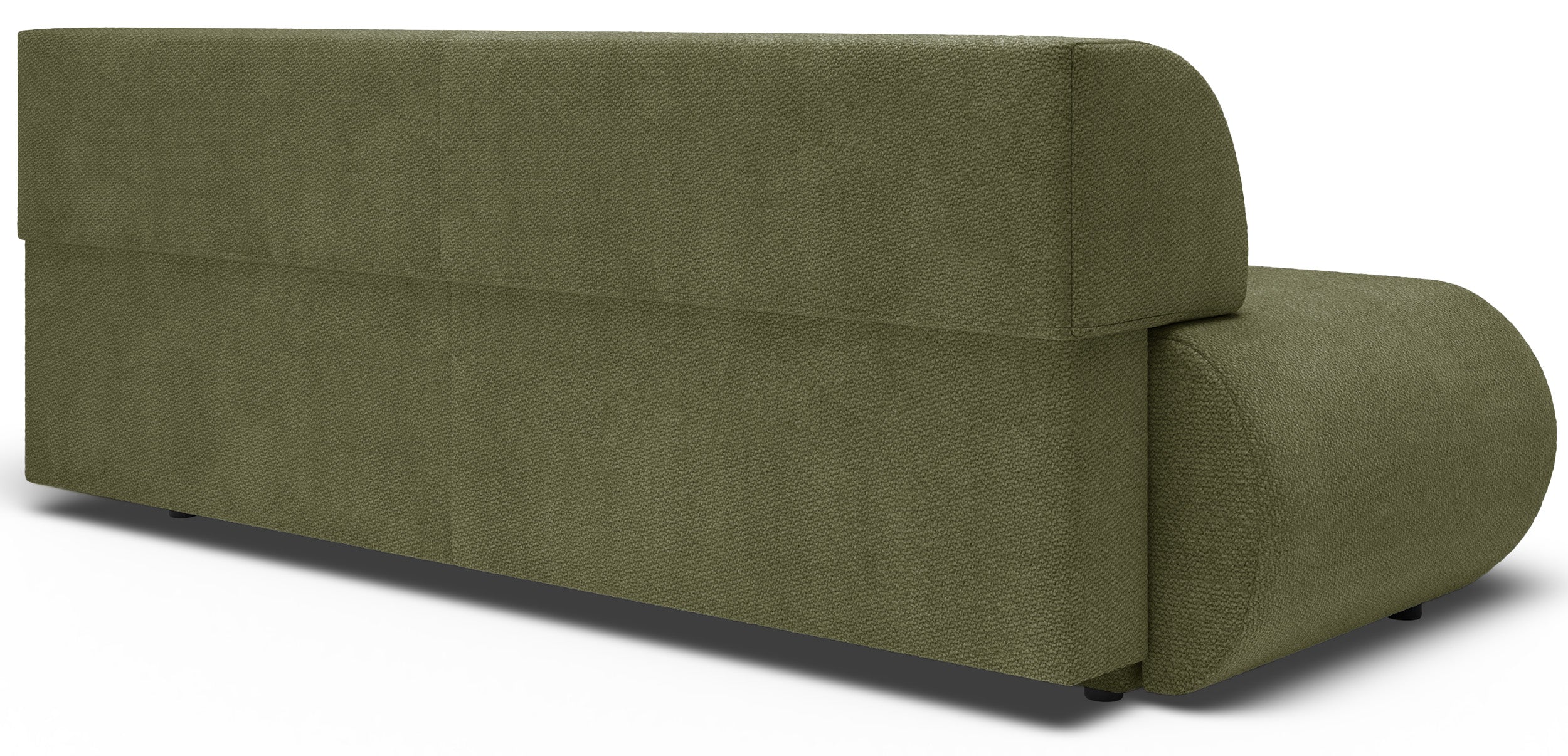 Drei-Sitzer-Schlafsofa Armone in Olivgrün Chenille