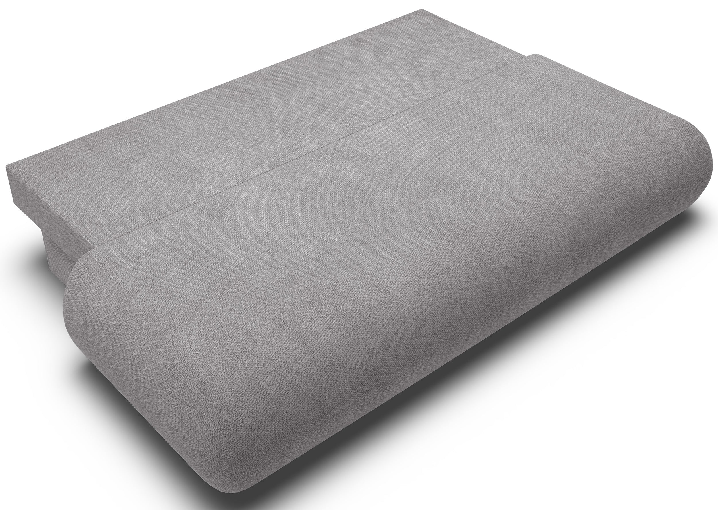 Dreisitziges ausklappbares Sofa Armone in grauem Chenille