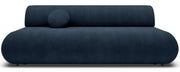 Dreisitziges, ausklappbares Sofa Armone in Marineblau aus Chenille
