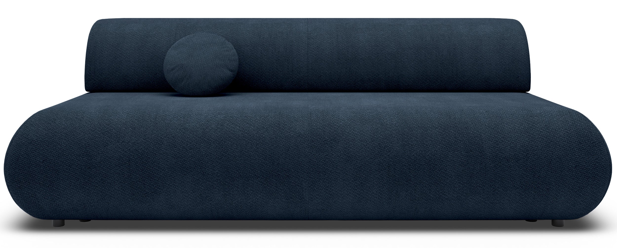 Dreisitziges, ausklappbares Sofa Armone in Marineblau aus Chenille