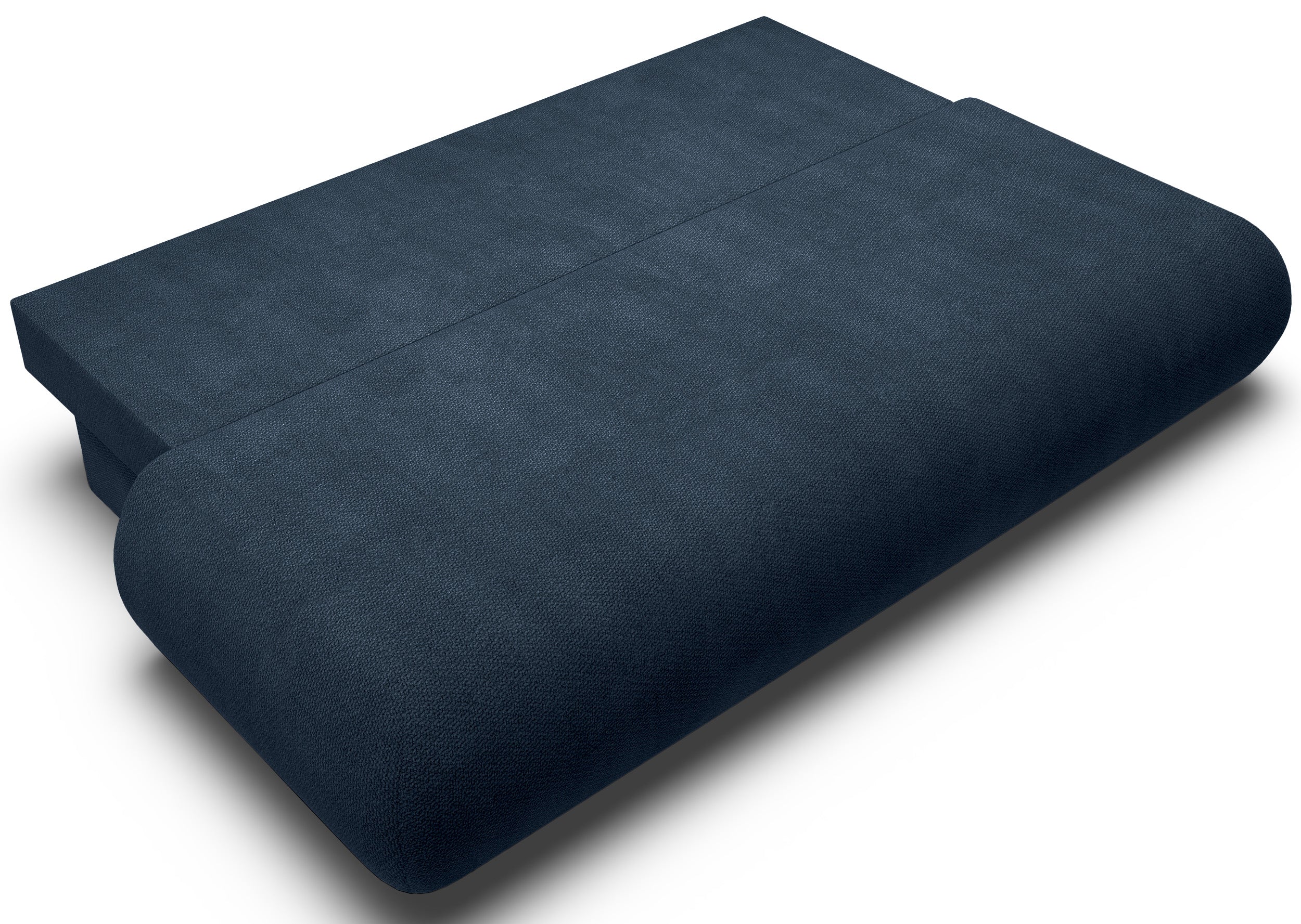 Dreisitziges, ausklappbares Sofa Armone in Marineblau aus Chenille