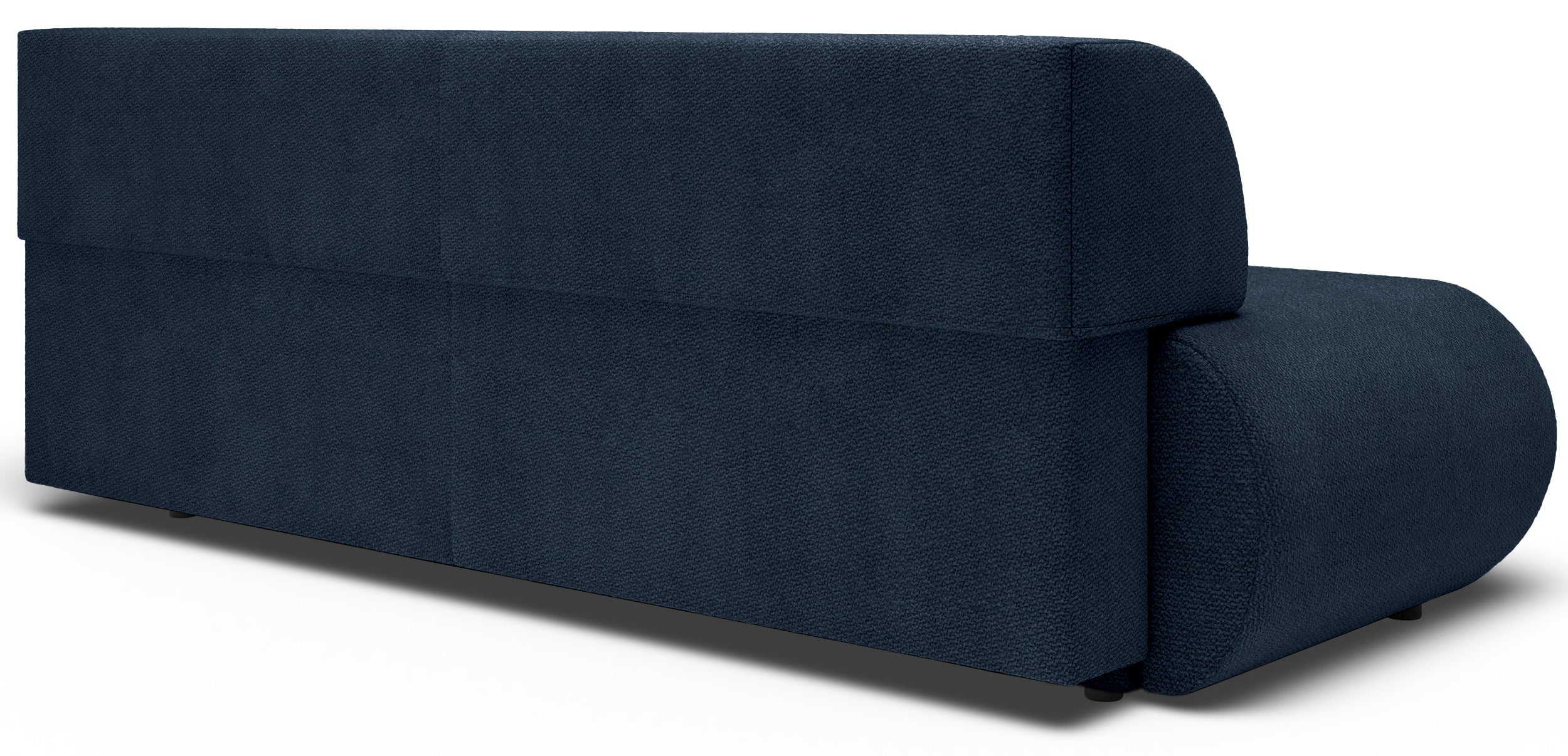 Dreisitziges, ausklappbares Sofa Armone in Marineblau aus Chenille