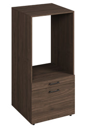 Waschmaschinenschrank Aza mit Schublade und Regal in Nussbaum Villa