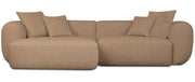Modulares Ecksofa Baomi, L-förmig, linksseitig, senfgelber Chenillestoff
