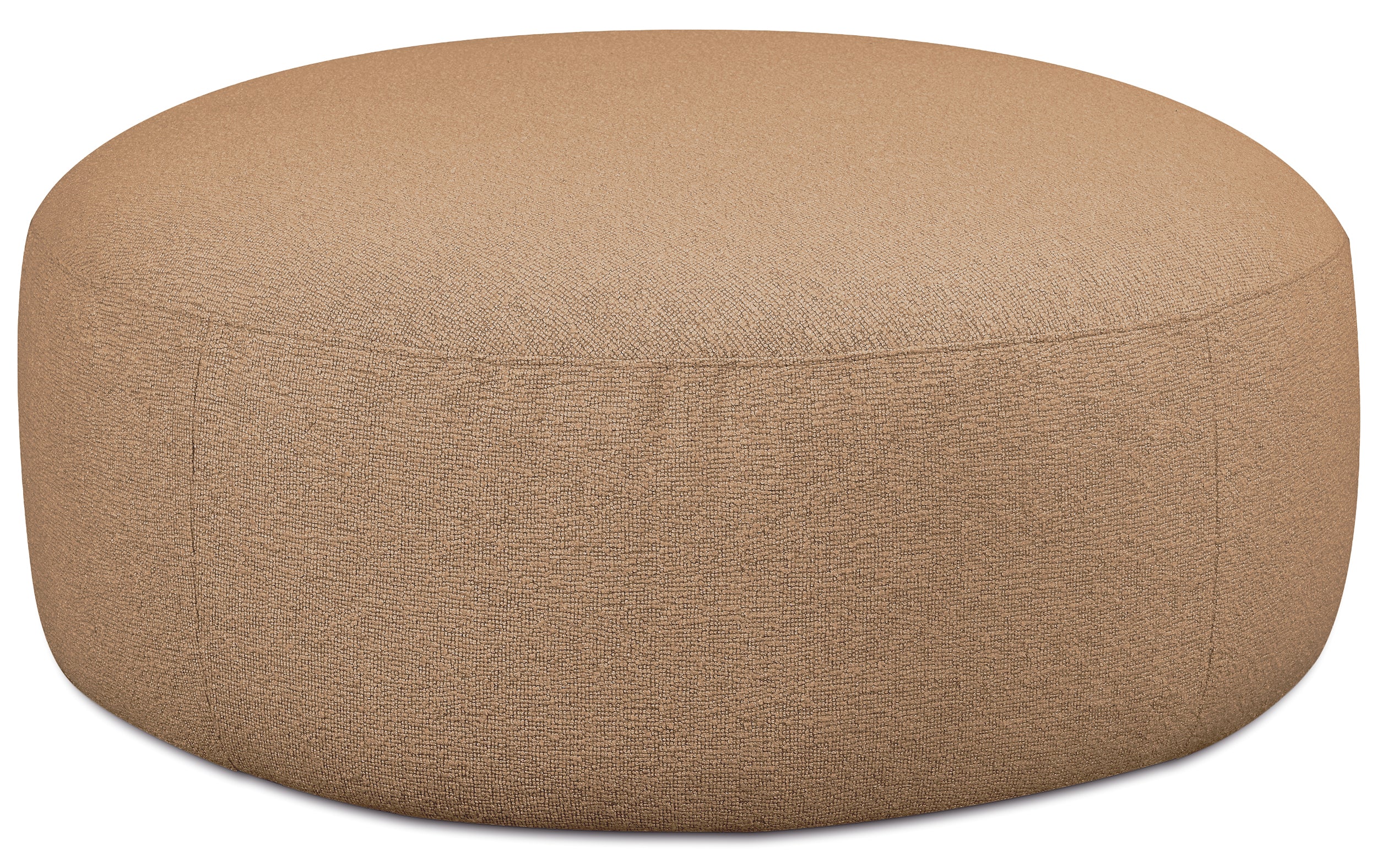 Modulares Ecksofa Baomi in L-Form mit Ottomanen, rechtsseitig, senfgelber Chenillestoff