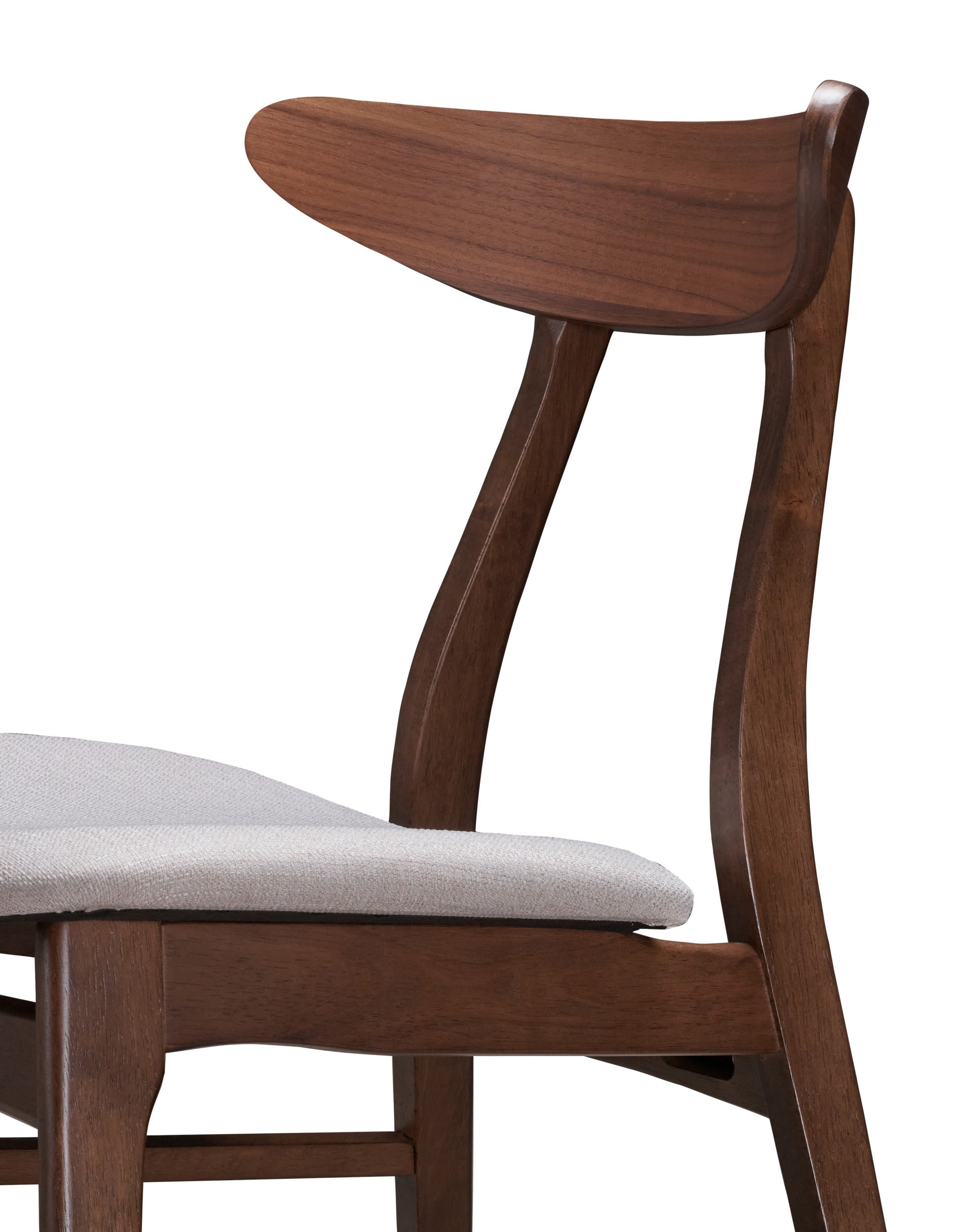 Holzstuhl Gooddly Nussbaum/Beige