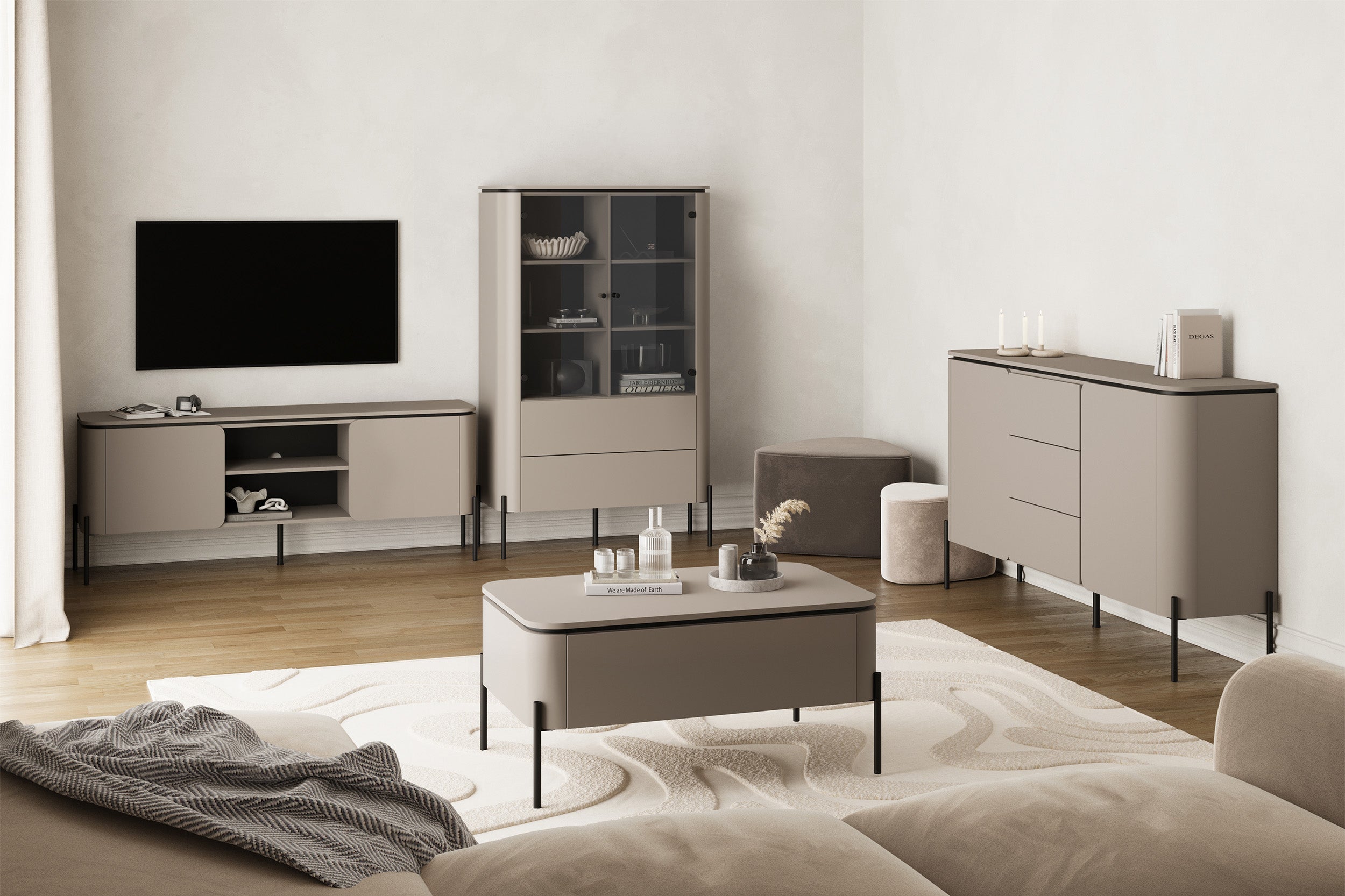 Calderis Couchtisch mit Schublade 98x60 cm Congo