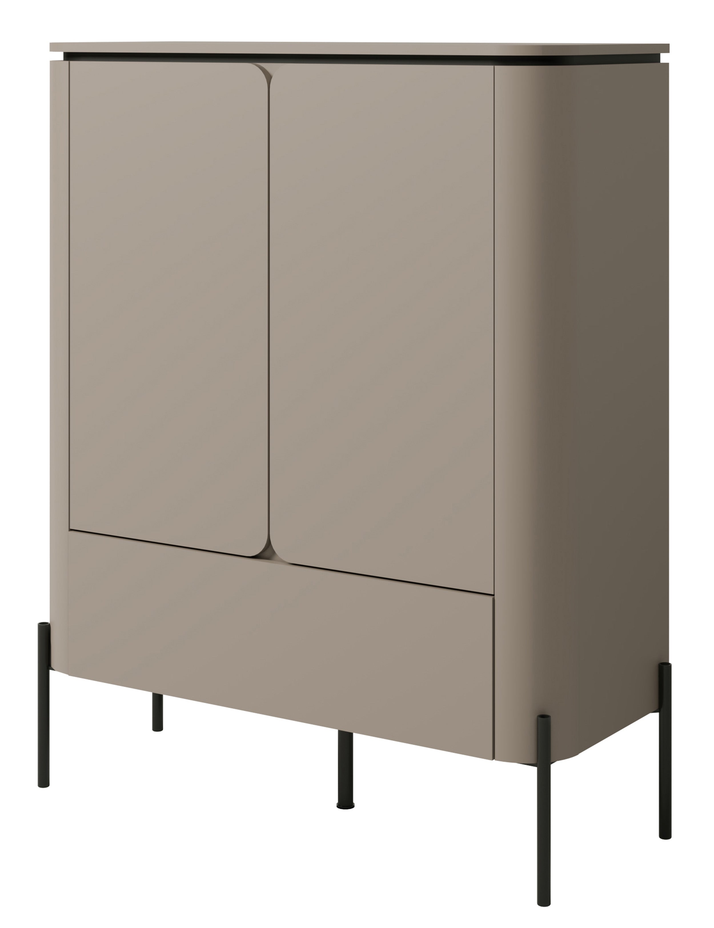 Zweitrürige Kommode Calderis mit Schublade 98 cm congo