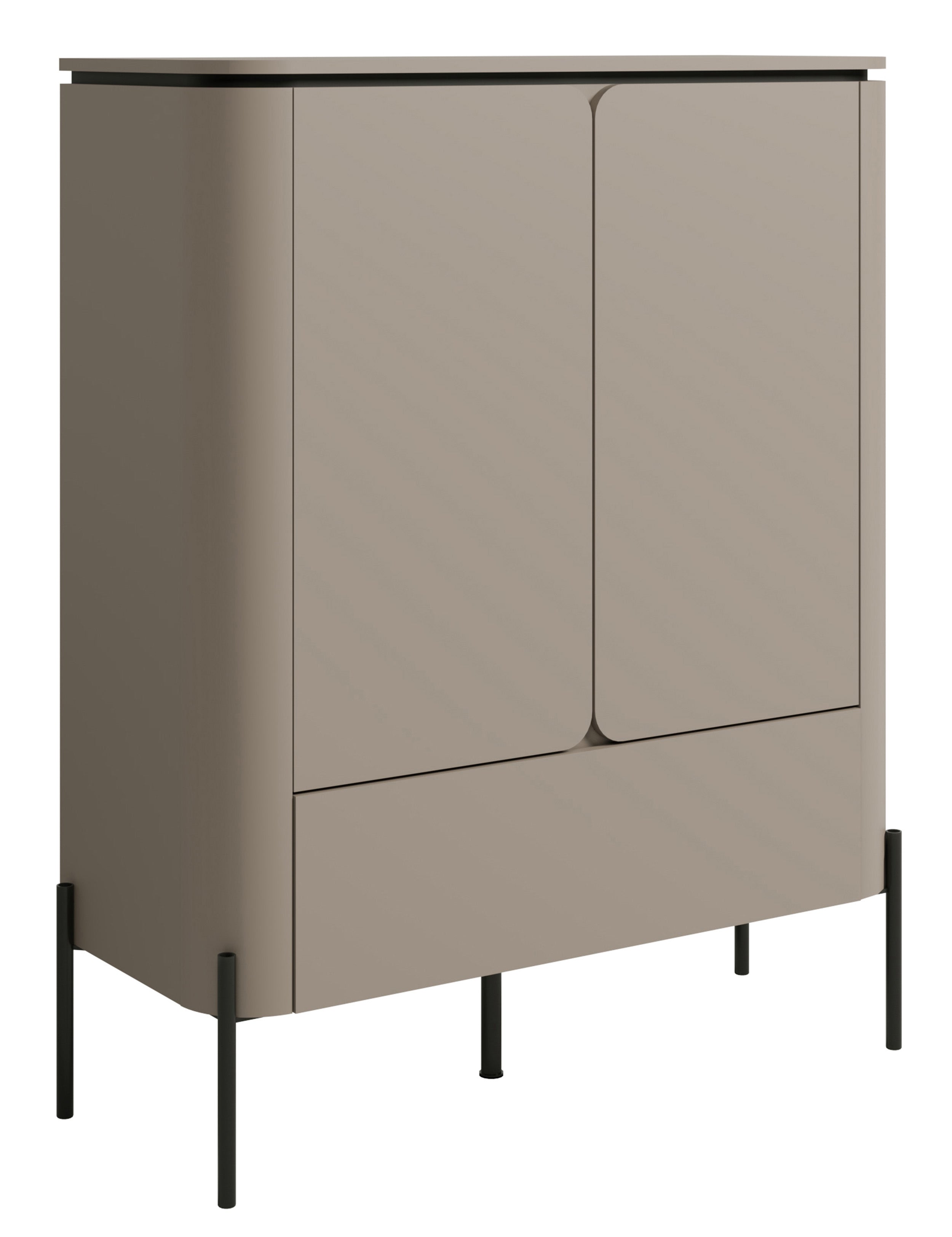 Zweitrürige Kommode Calderis mit Schublade 98 cm congo