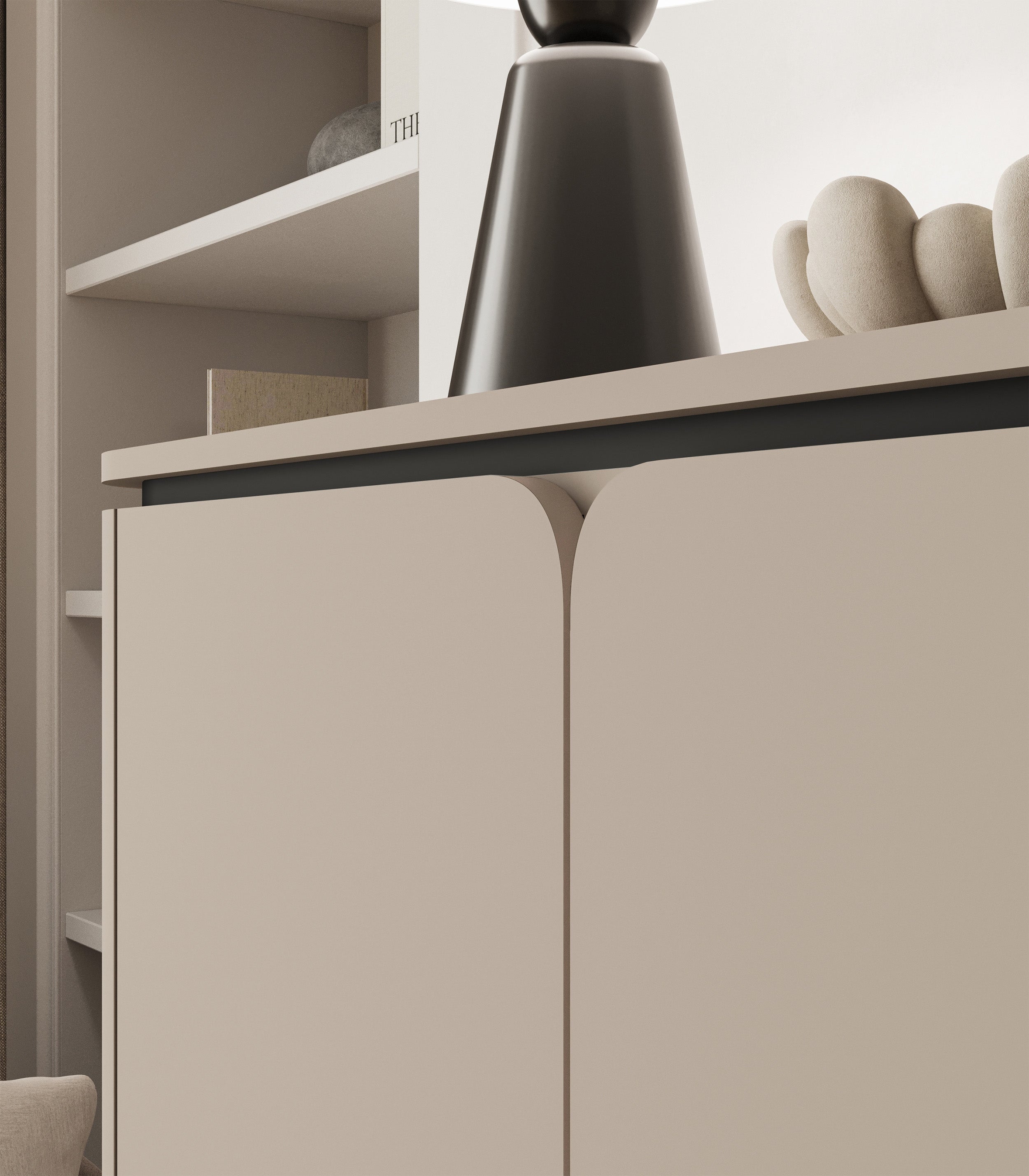 Zweitrürige Kommode Calderis mit Schublade 98 cm congo