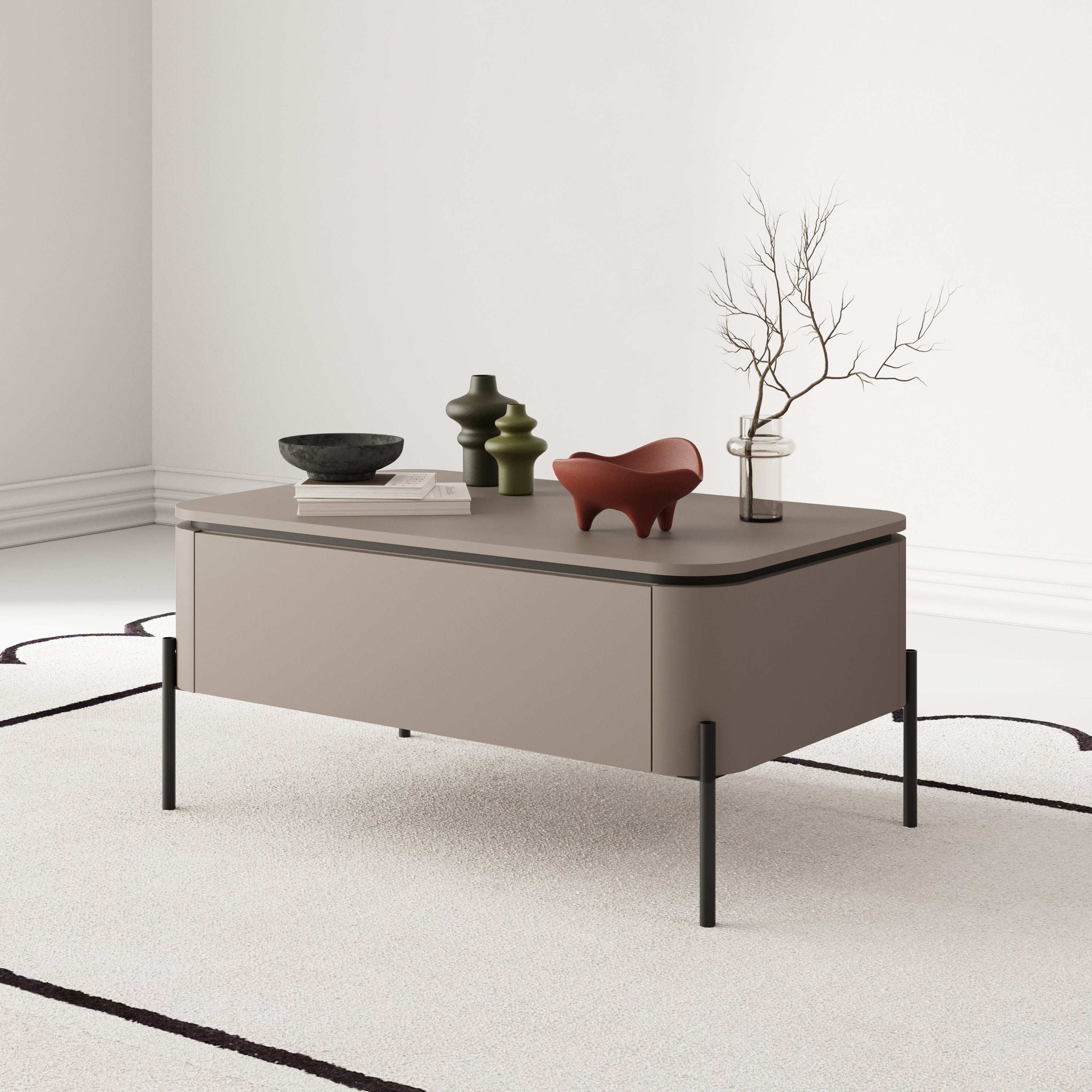 Calderis Couchtisch mit Schublade 98x60 cm Congo