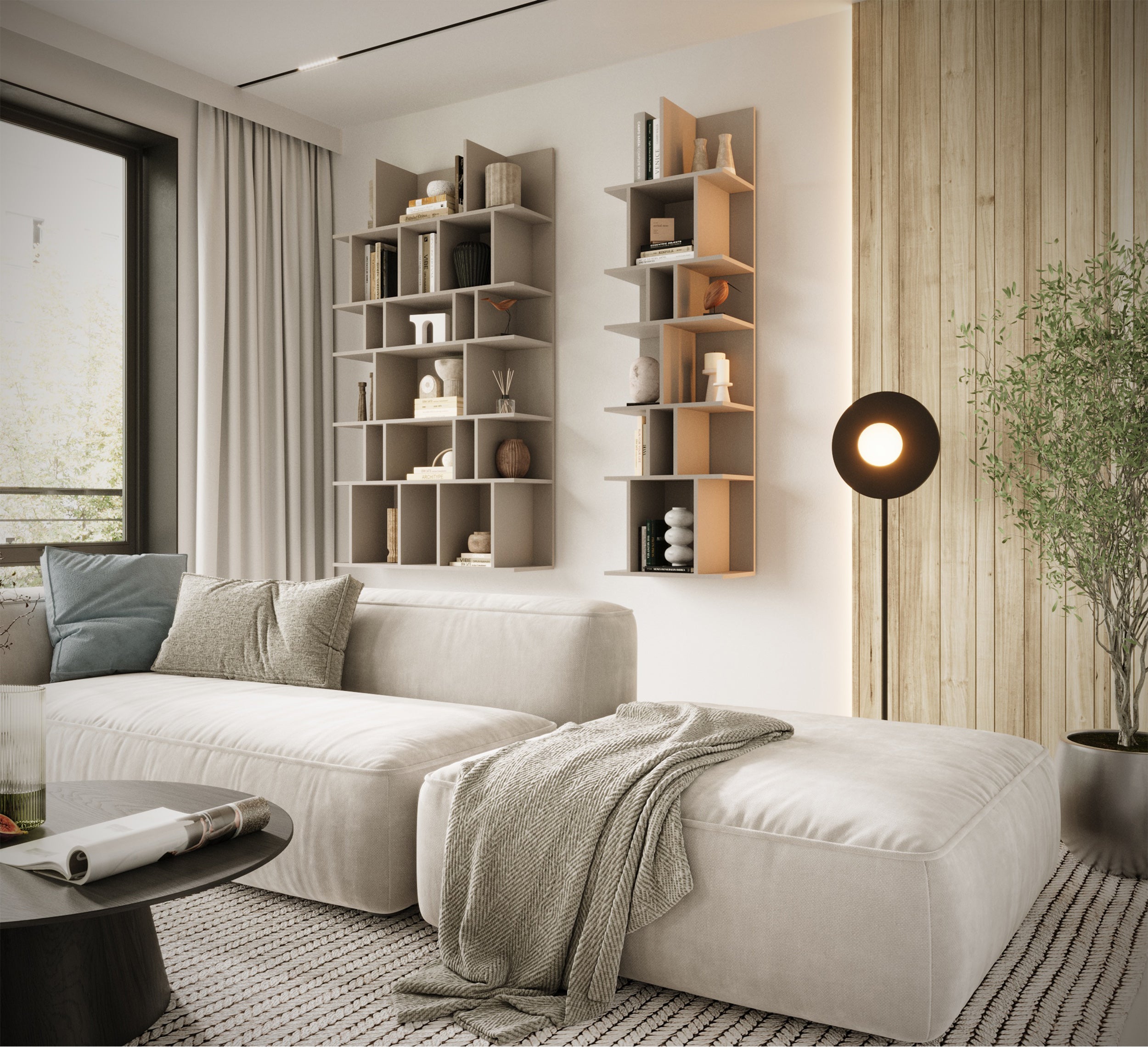 Offenes Regal Bemmi 50 cm Kaschmir