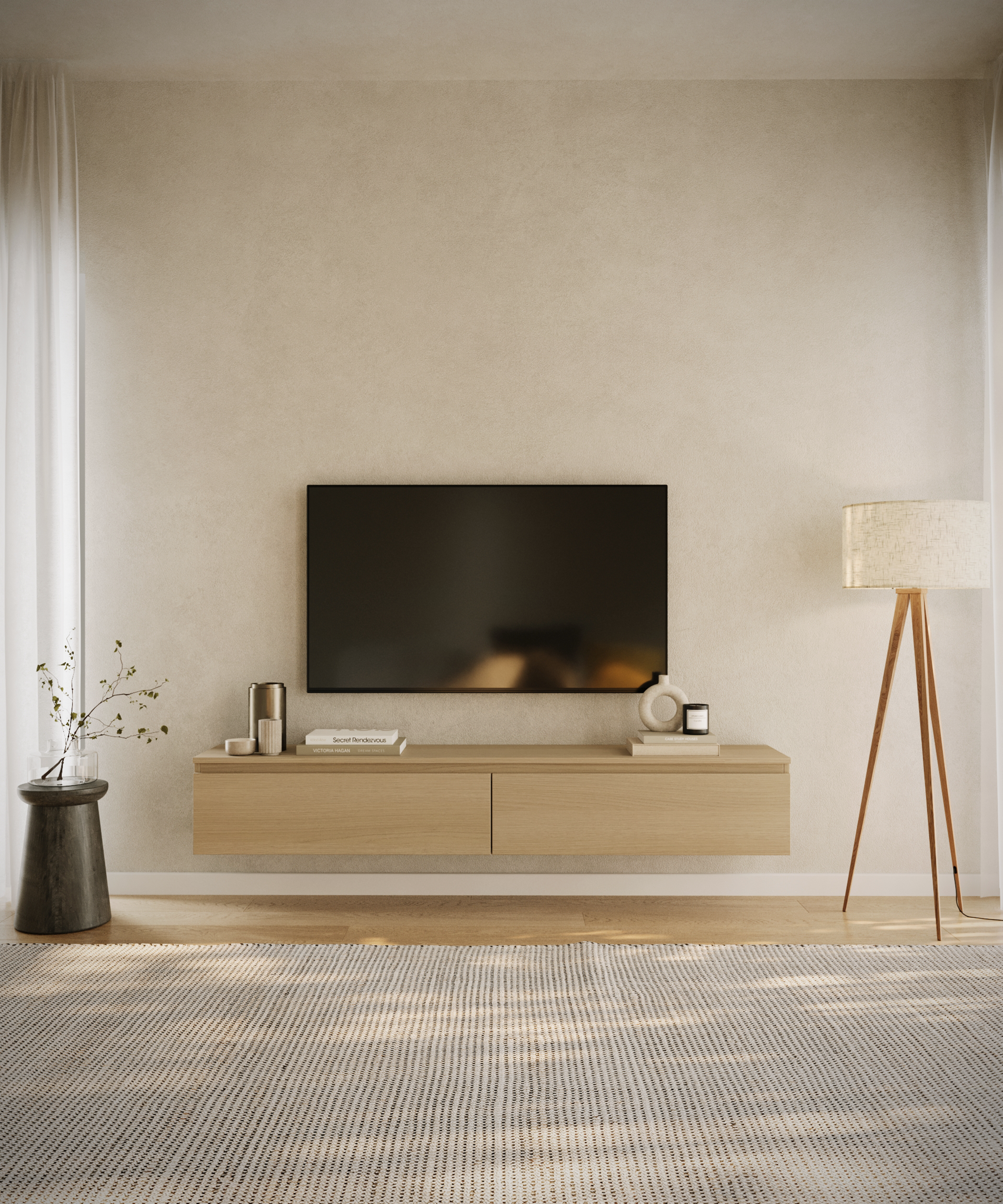 Hängender TV-Schrank Bemmi 175 cm Lindberg-Eiche