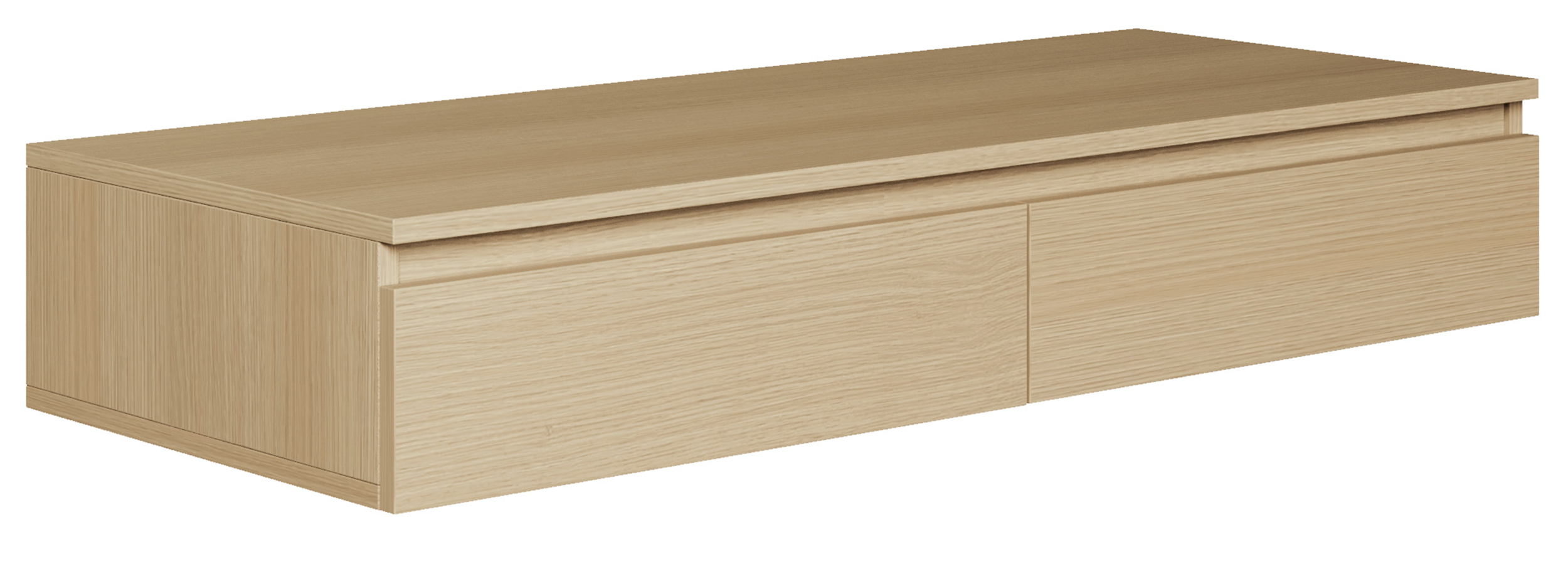 Hängender Schminktisch Bemmi mit Schubladen, 120 cm, Lindberg-Eiche