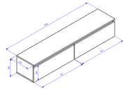 Hängender TV-Schrank Bemmi 150 cm Kaschmir