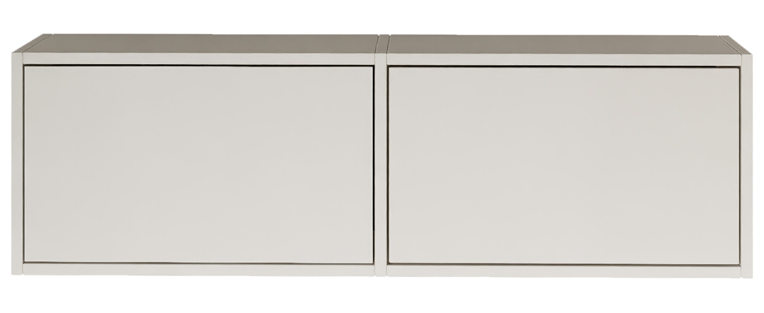 Hängender TV-Schrank Framme mit zwei Klappen, 100 cm, weiß