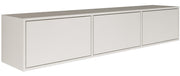 Hängender TV-Schrank Framme mit drei Klappen, 150 cm, weiß
