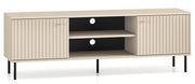 TV-Schrank Caletto 160 cm mit dekorativen Lamellen, beige