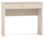Caletto Schminktisch mit Schublade 92 cm, dekorative Lamellen, beige