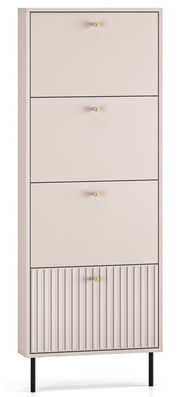 Schuhschrank Caletto mit vier Fächern 60 cm Kaschmir