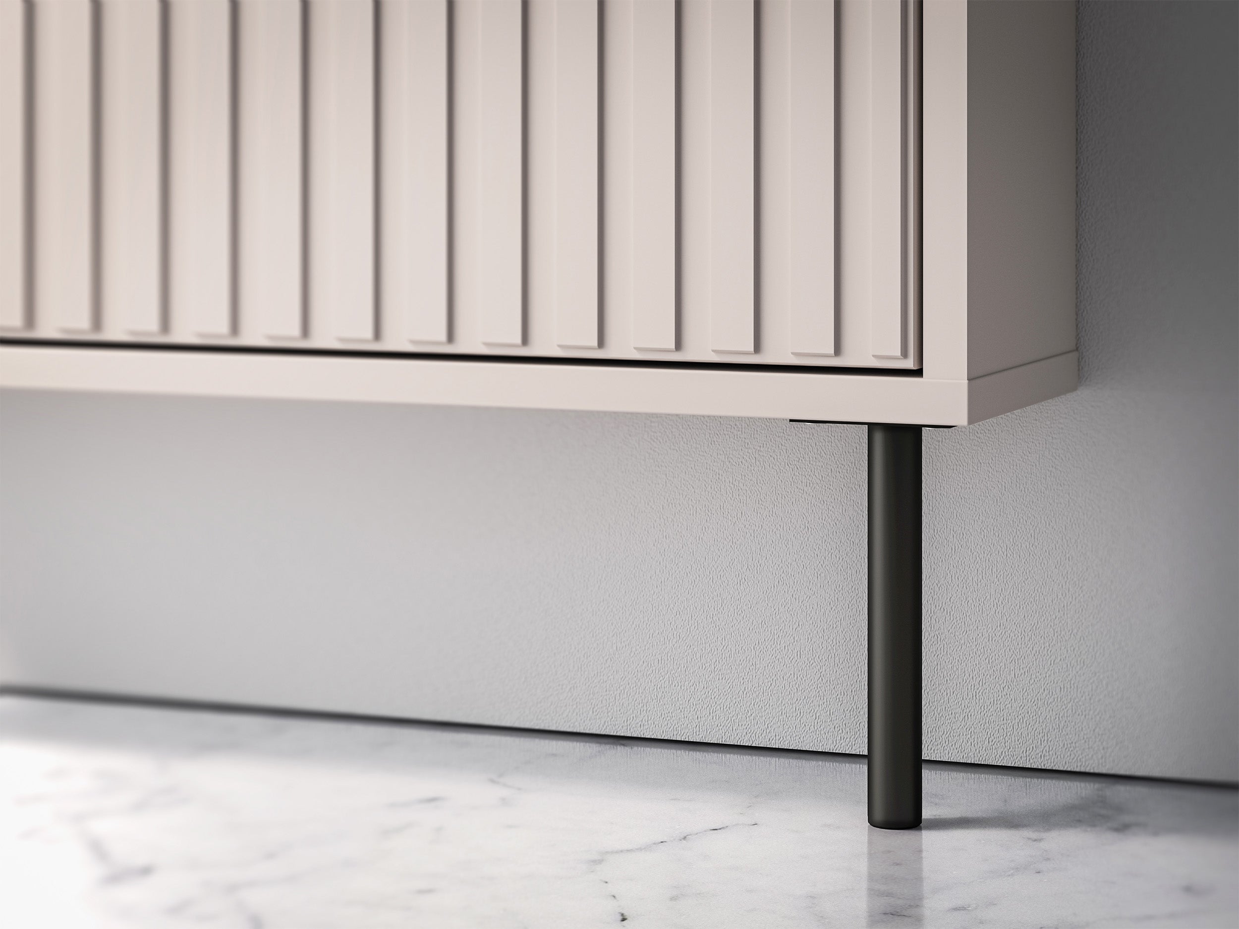 Schuhschrank Caletto mit vier Fächern 60 cm Kaschmir