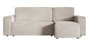 Ecksofa mit Schlaffunktion Copertino, L-förmig, mit Stauraum, universell, beige Cord