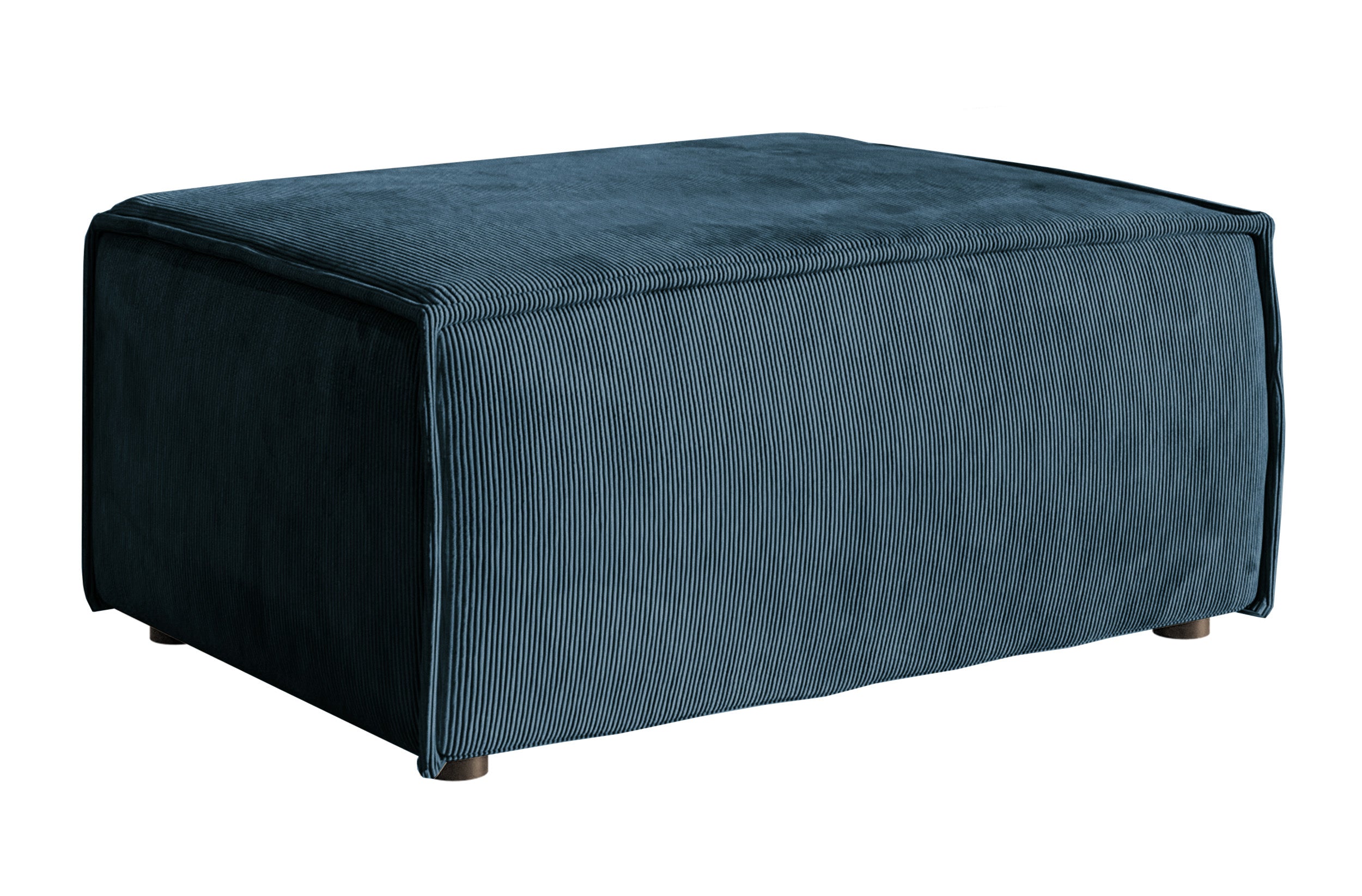 Sitzpouf Copertino 65x90 cm dunkelblauer Cord