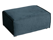 Sitzpouf Copertino 65x90 cm dunkelblauer Cord