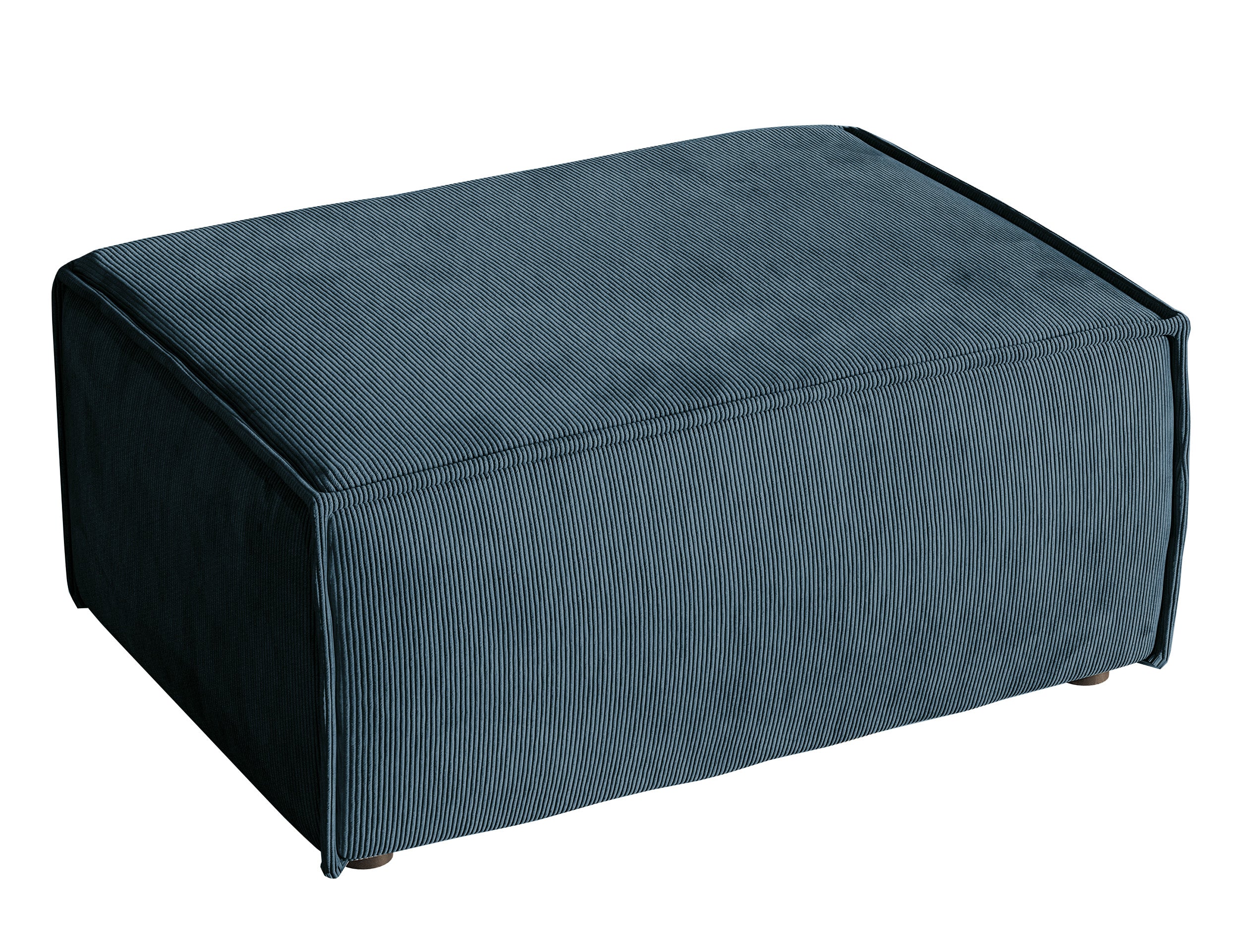 Sitzpouf Copertino 65x90 cm dunkelblauer Cord