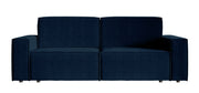 Dreisitziges Schlafsofa Copertino, marineblauer Velours, wasserabweisend